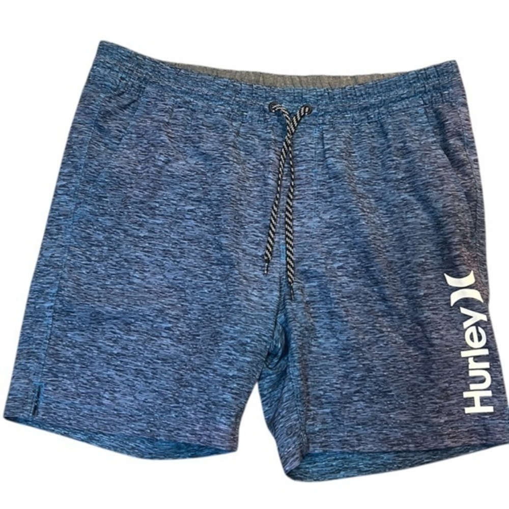 Hurley Men's Blue Drawstring Swim Trunks Size Small